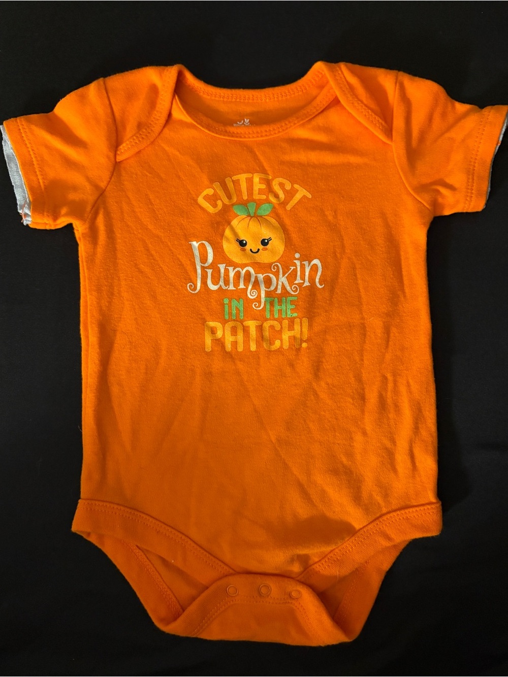 Way To Celebrate Cutest Pumpkin in the Patch Halloween Bodysuit 6-9M - Picture 2 of 3